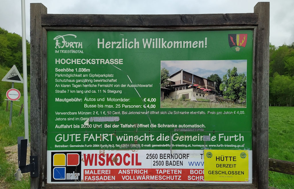 Hinweisschild