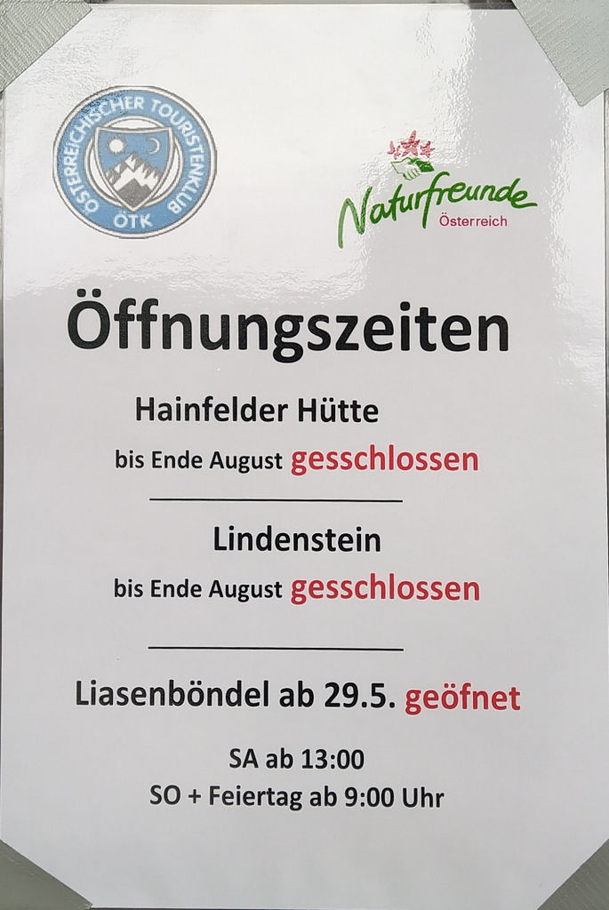 Öffnungszeiten