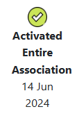 Activated Entire Association
